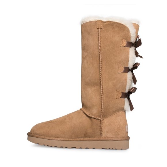 UGG Bailey Bow II Tall Chestnut Boots - Women's - Picture 4 of 6